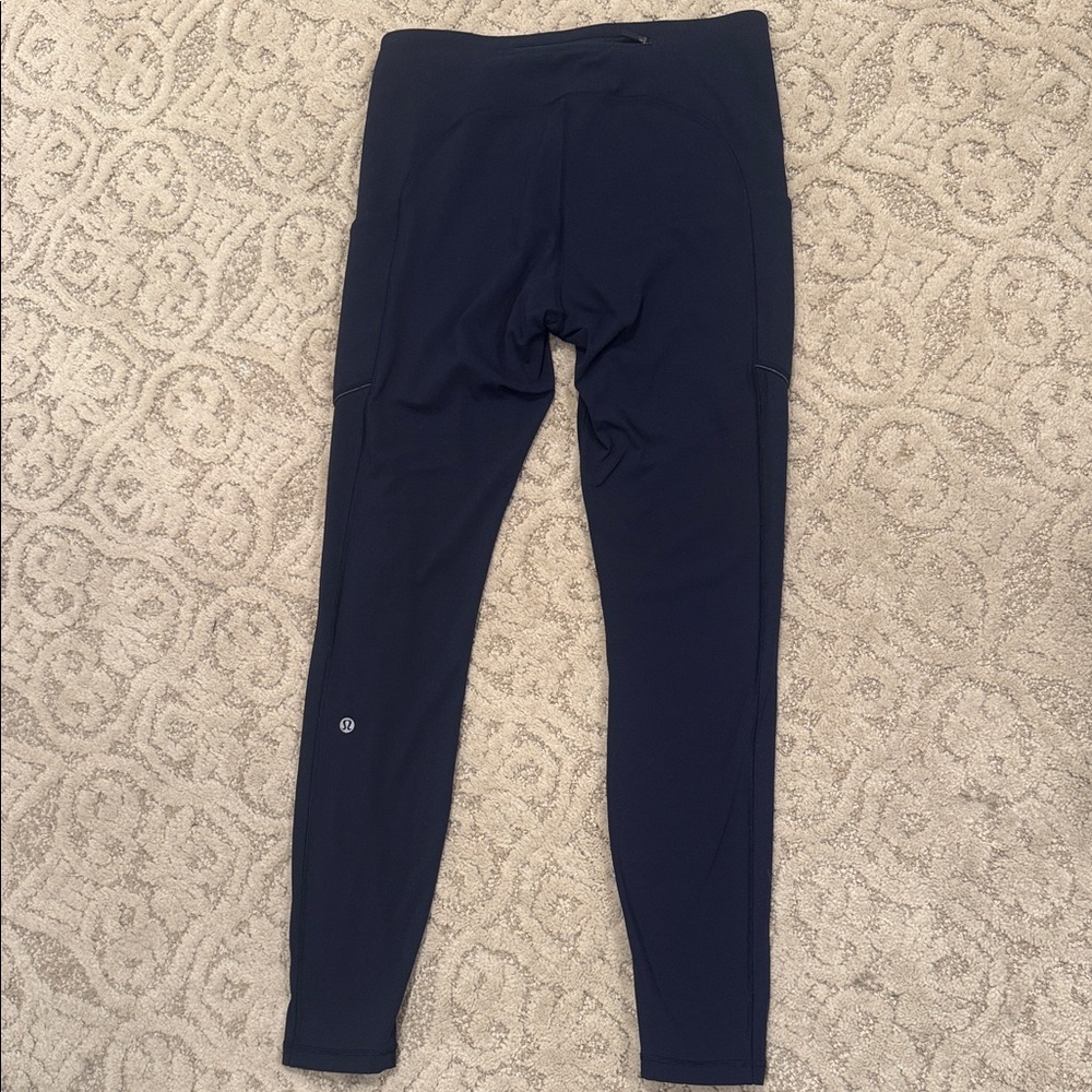 Lululemon Navy Blue Leggings with pockets